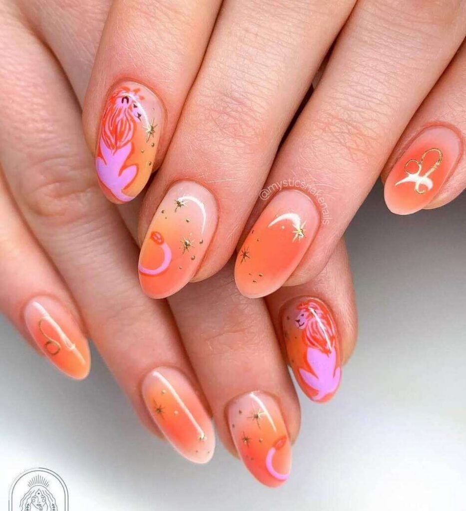 zodiac nail designs 