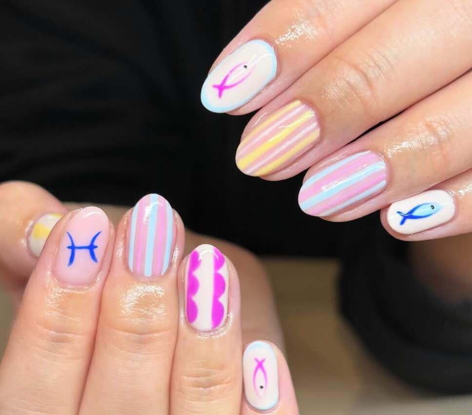 zodiac nail designs 