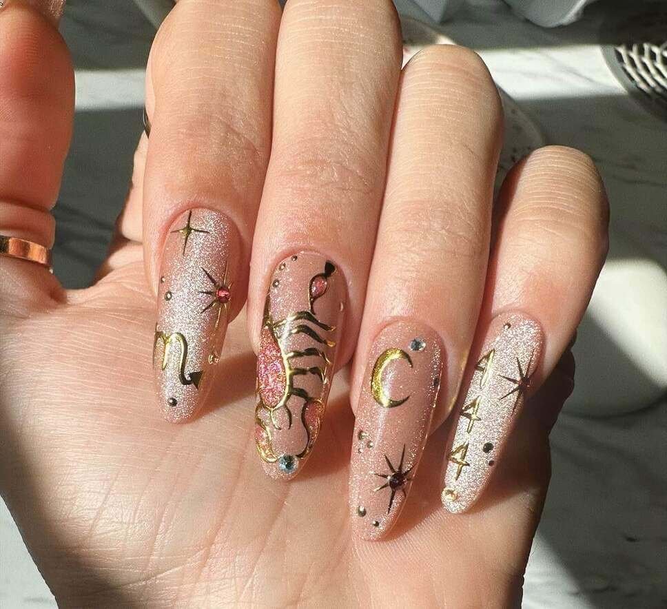 zodiac nail designs 