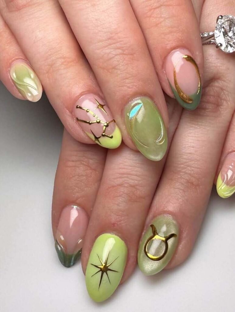 zodiac nail designs