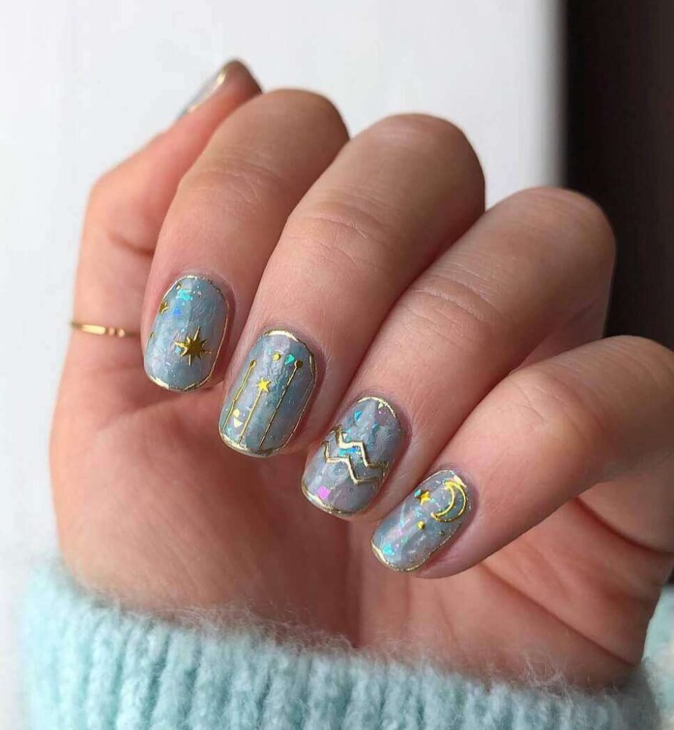aquarius nail designs