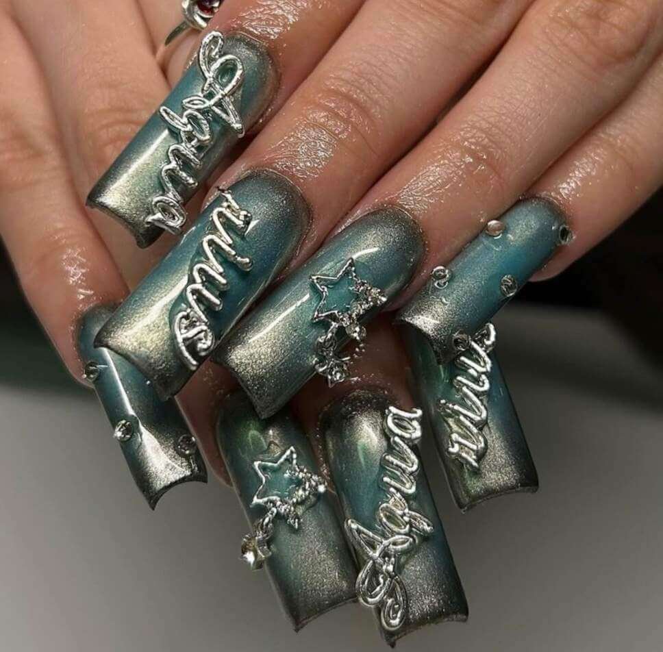 aquarius nail designs 