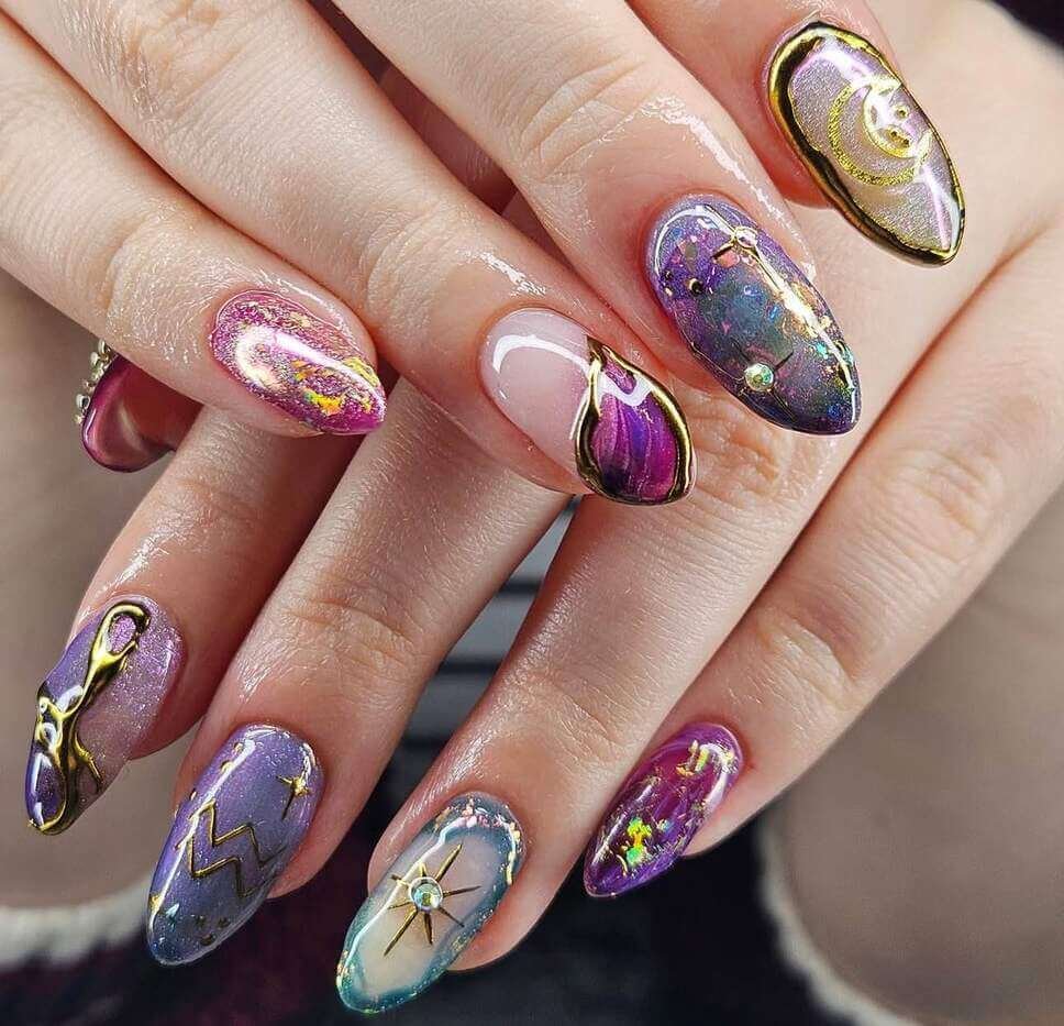 aquarius nail designs 