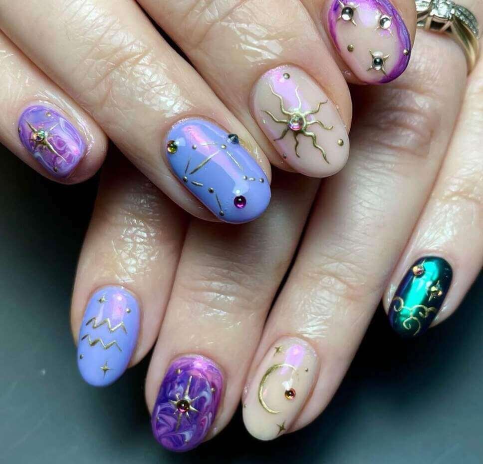 aquarius nail designs 