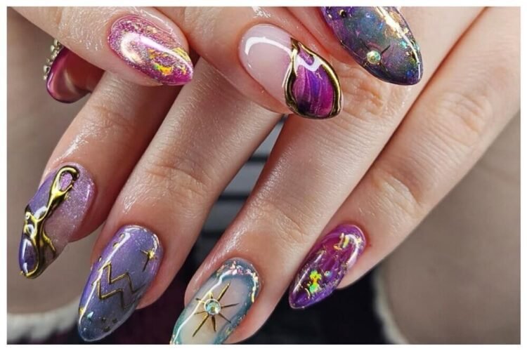 aquarius nail designs