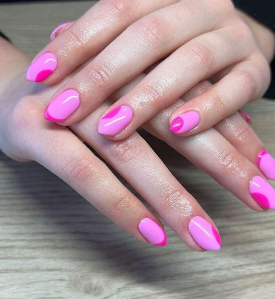 pink Valentine's nail designs 