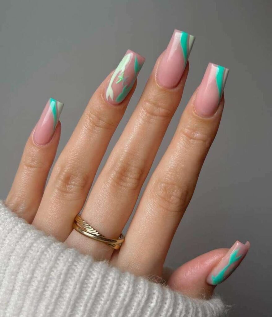 pisces nail designs 