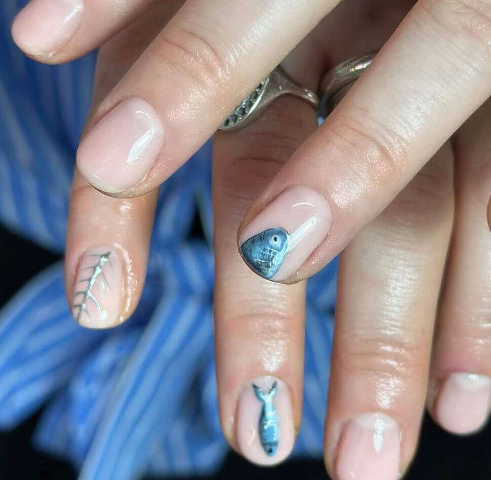 pisces nail designs 