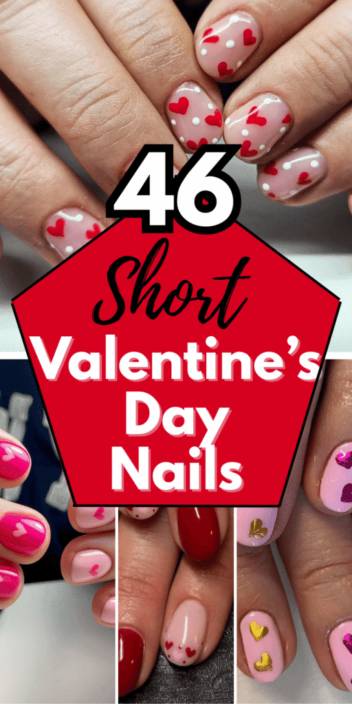 short valentine's day nail designs 
