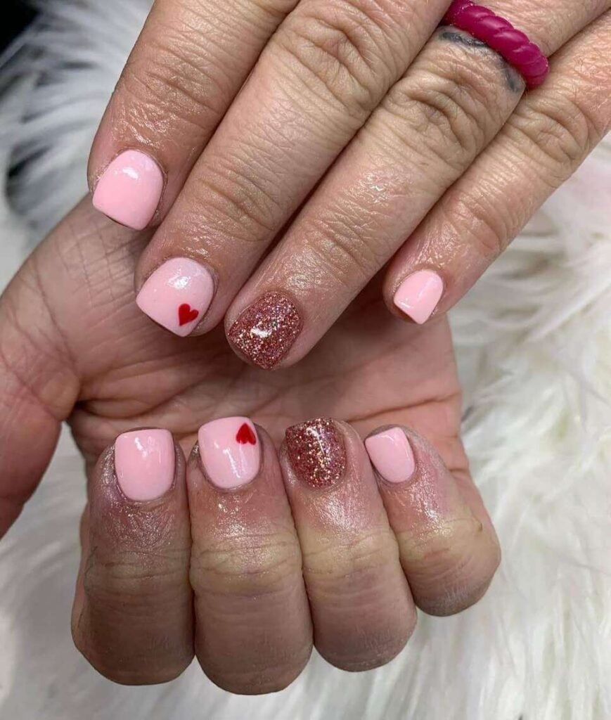short valentine's nail designs 