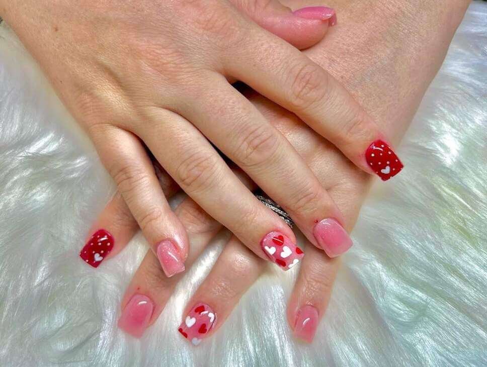 short valentine's nail designs 