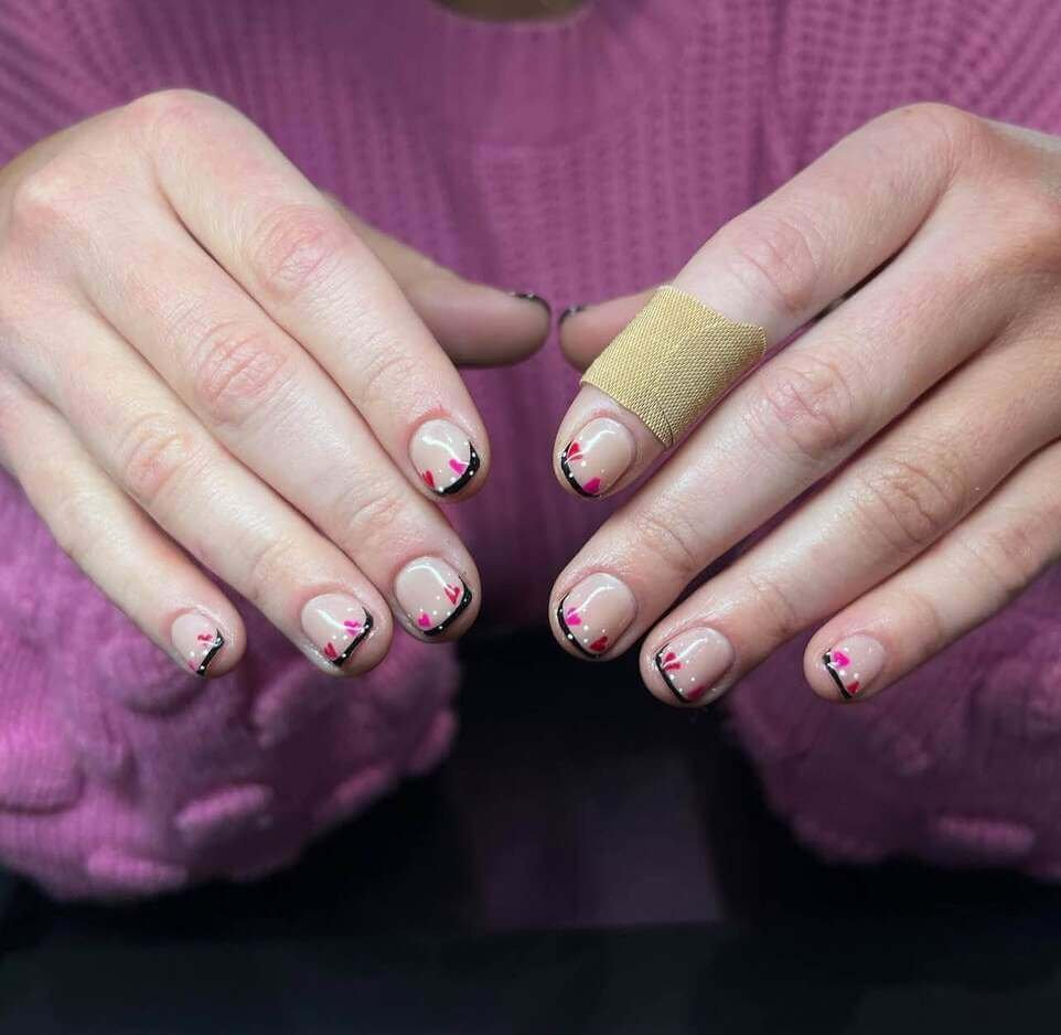 short valentine's nail designs 