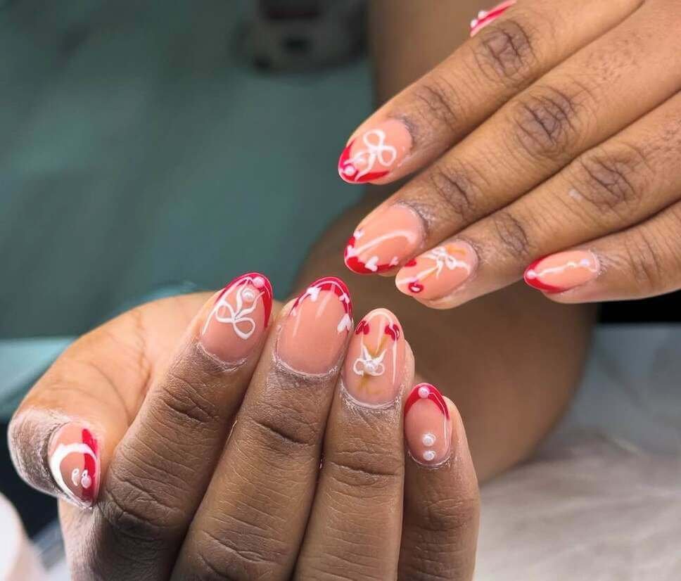 short valentine's nail designs 