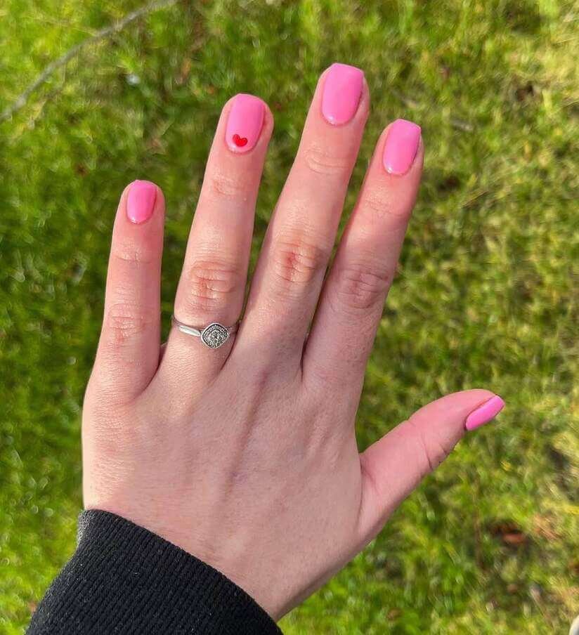 short valentine's nail designs 