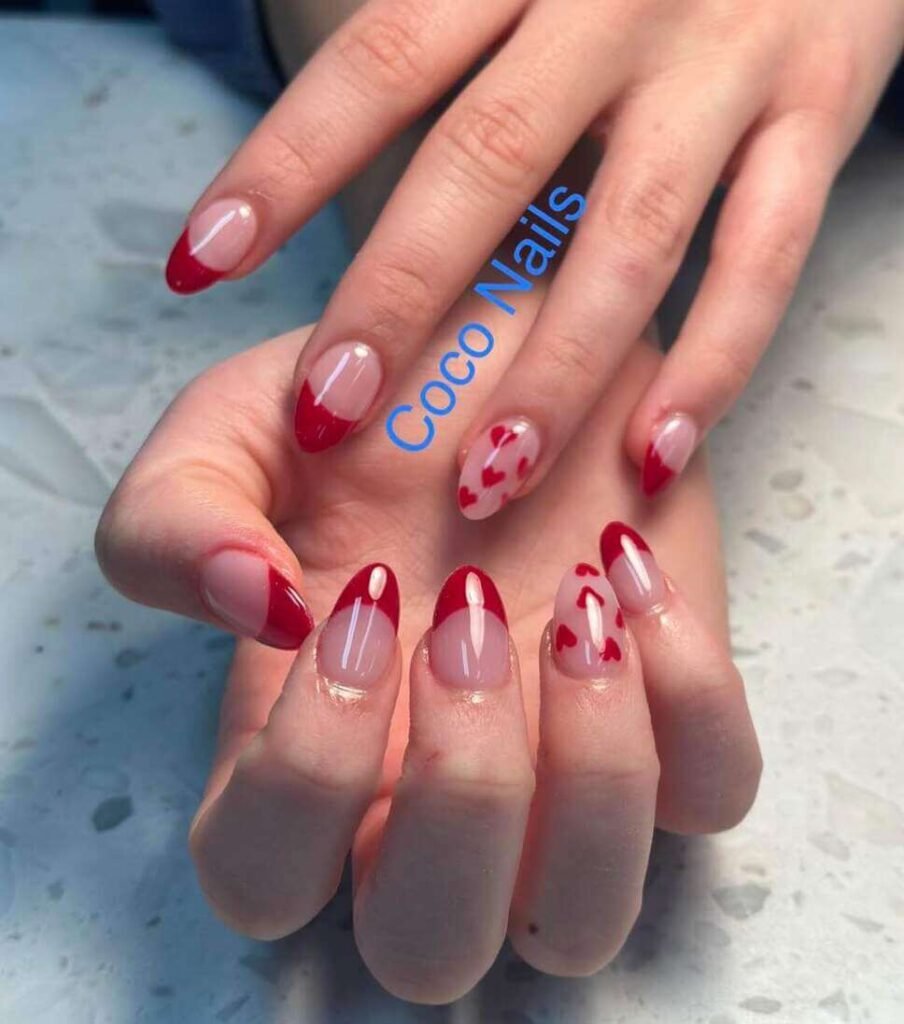 short valentine's nail designs 