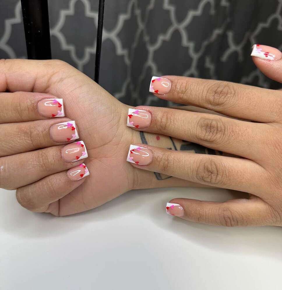 short valentine's nail designs 