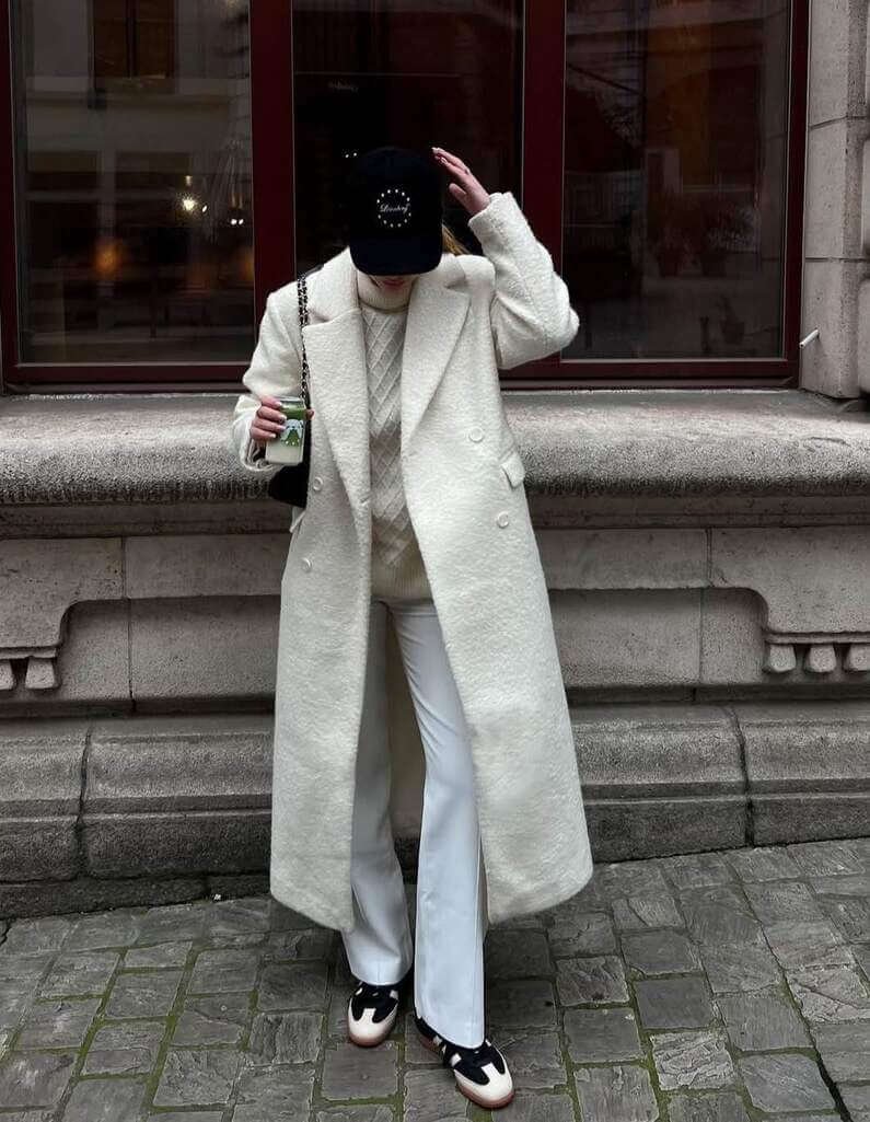 white sneaker outfit ideas