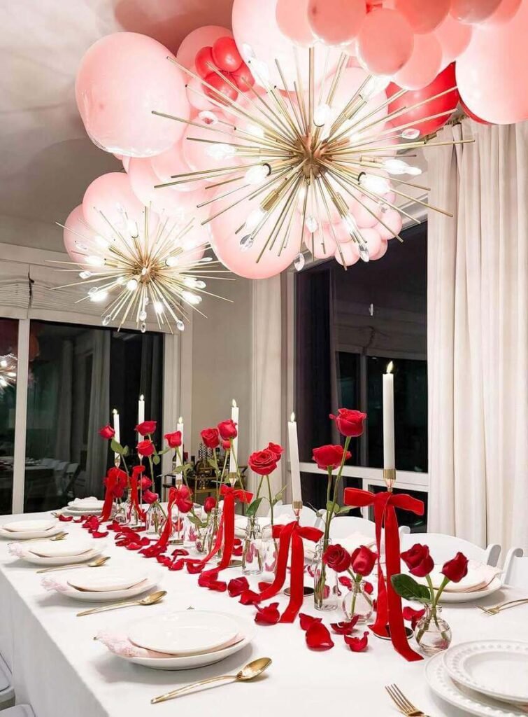 red roses valentine's day party