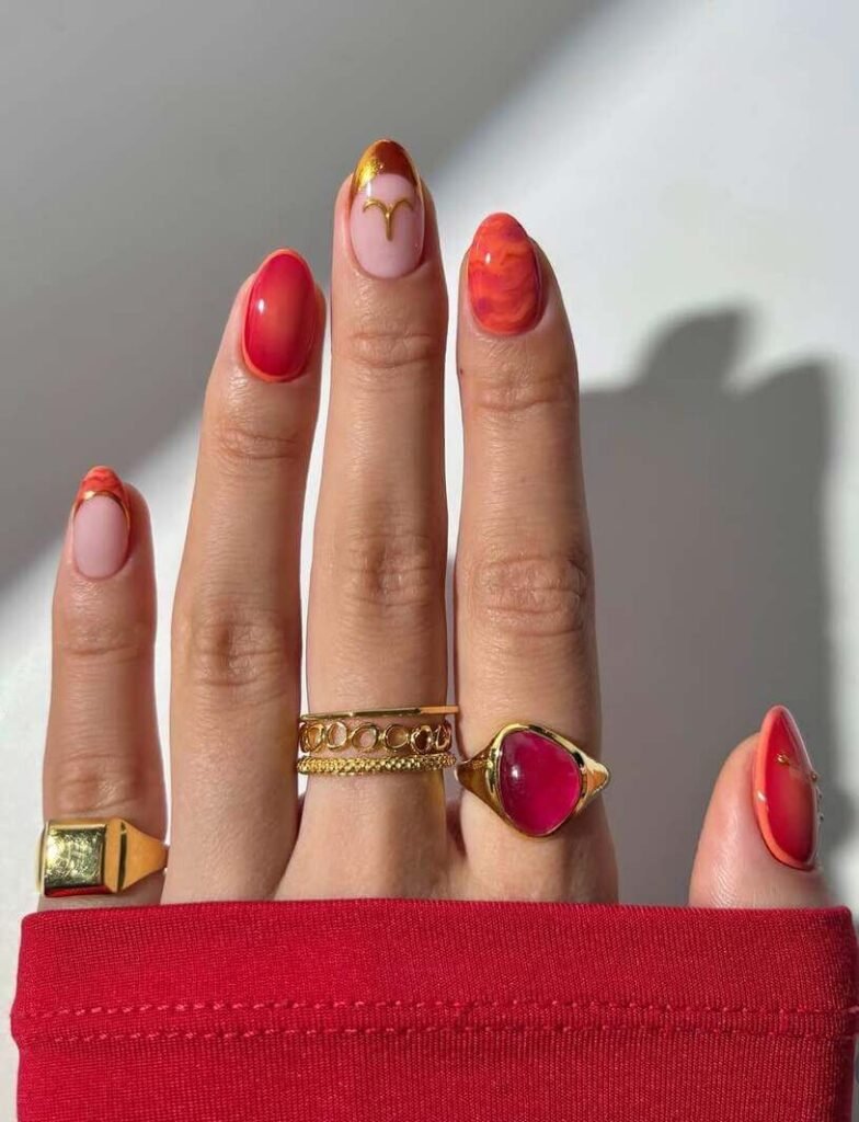 aries nail designs 