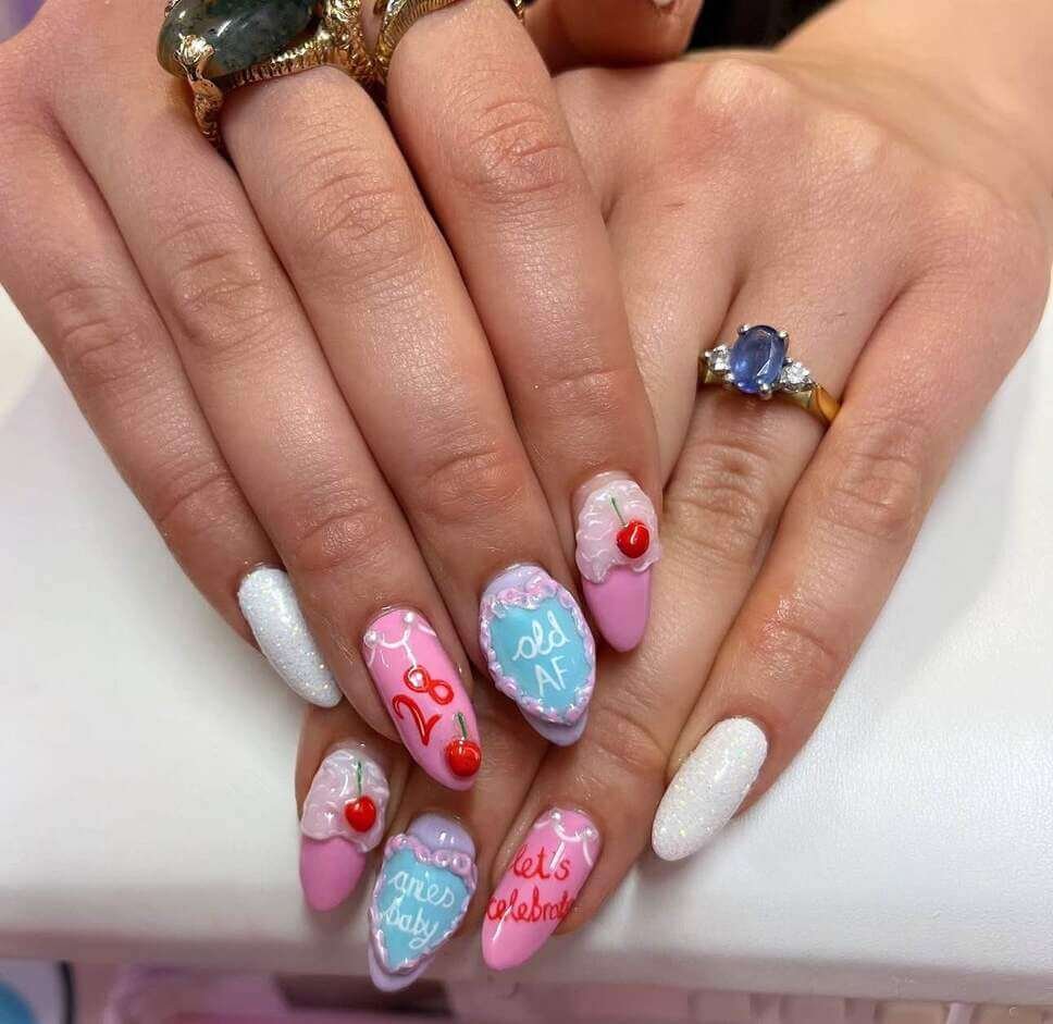 pastel aries nail ideas