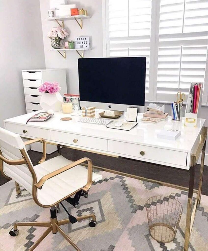 feminine home office ideas