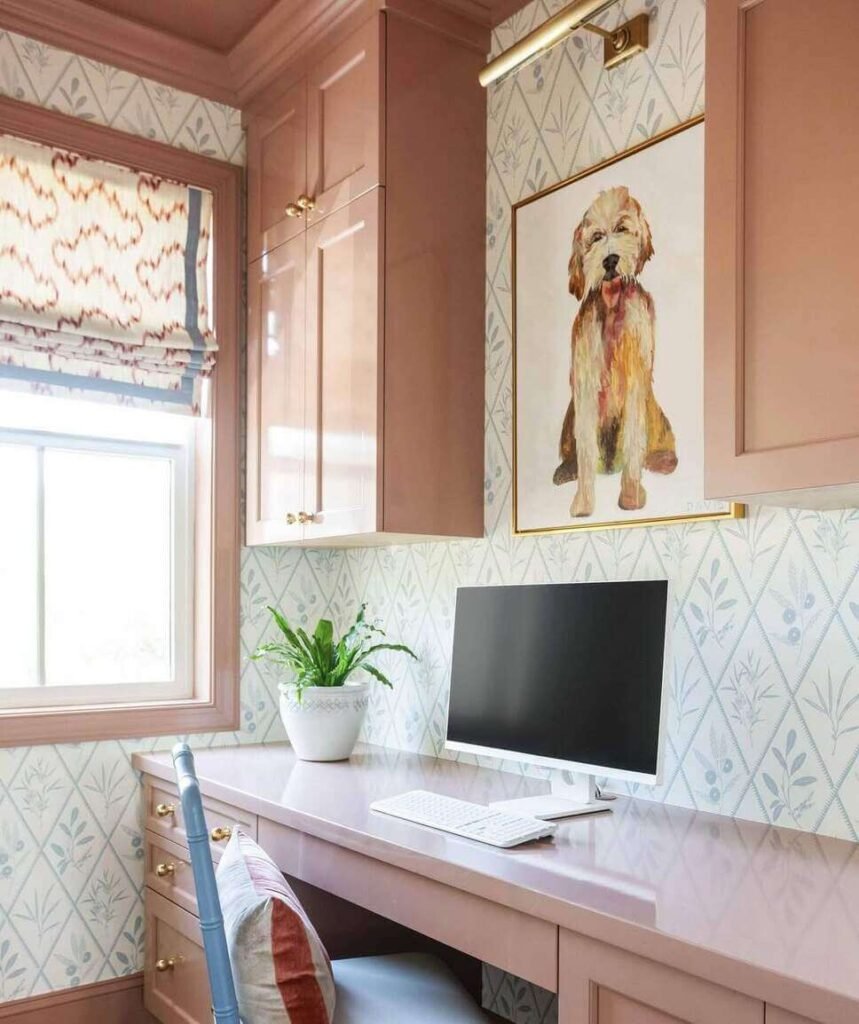 girly home office