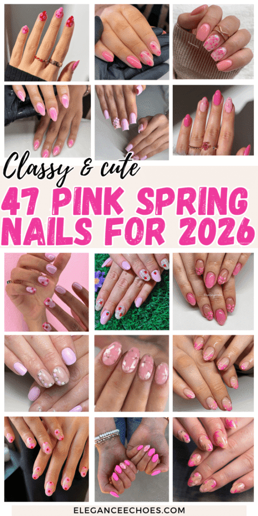 pink spring nails