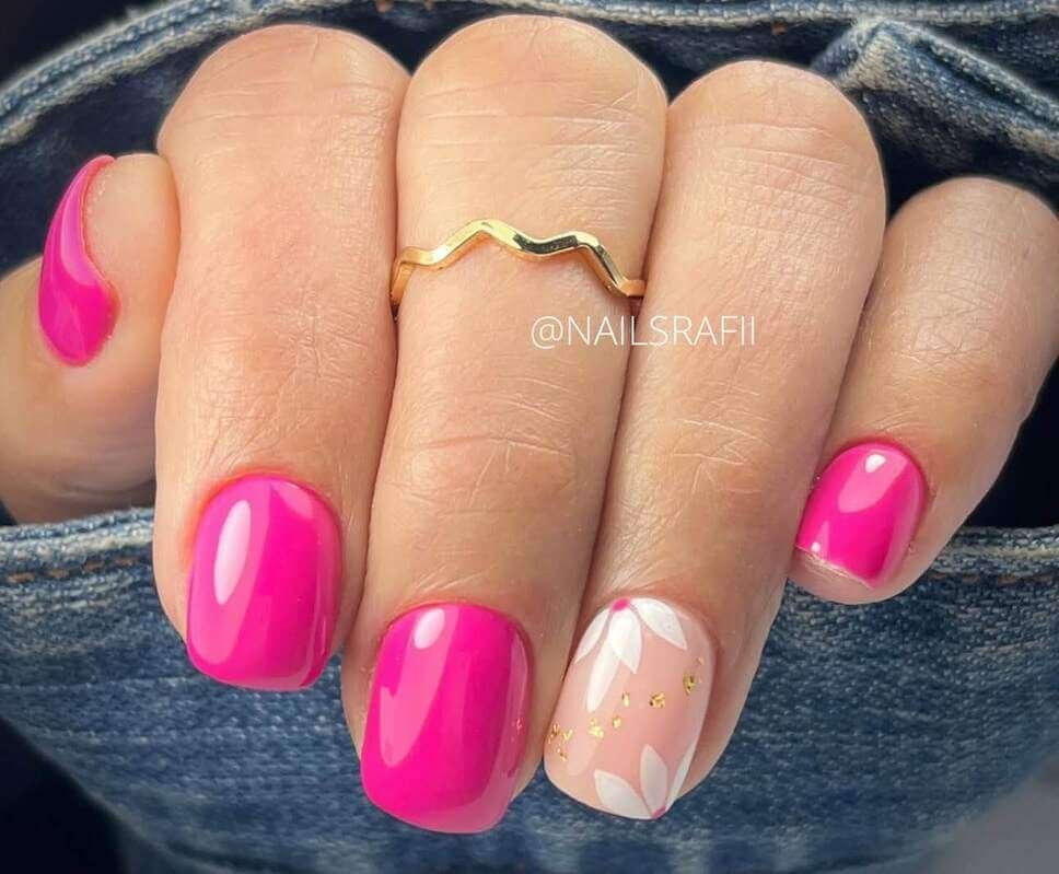 pink spring nails 