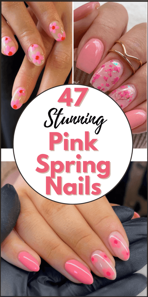 pink spring nails