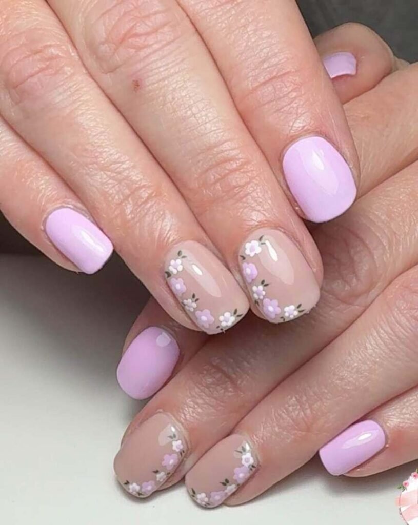 pink spring nails 