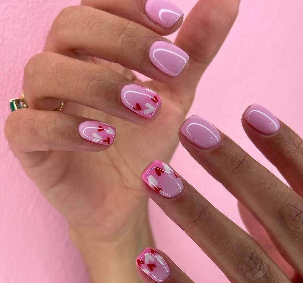 pink spring nails 