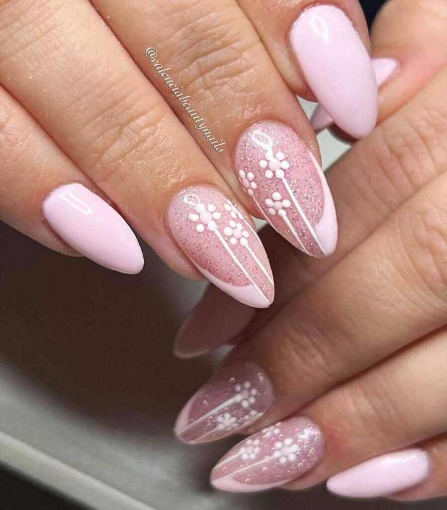 pink spring nails 