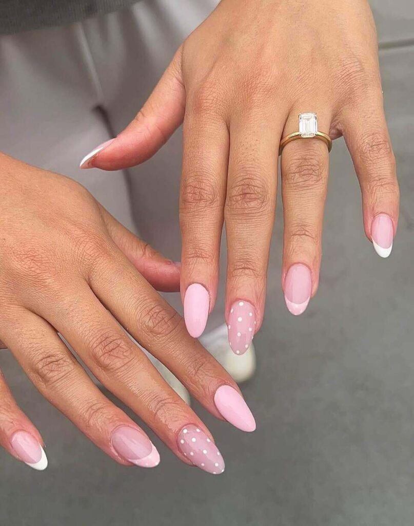 pink spring nails 