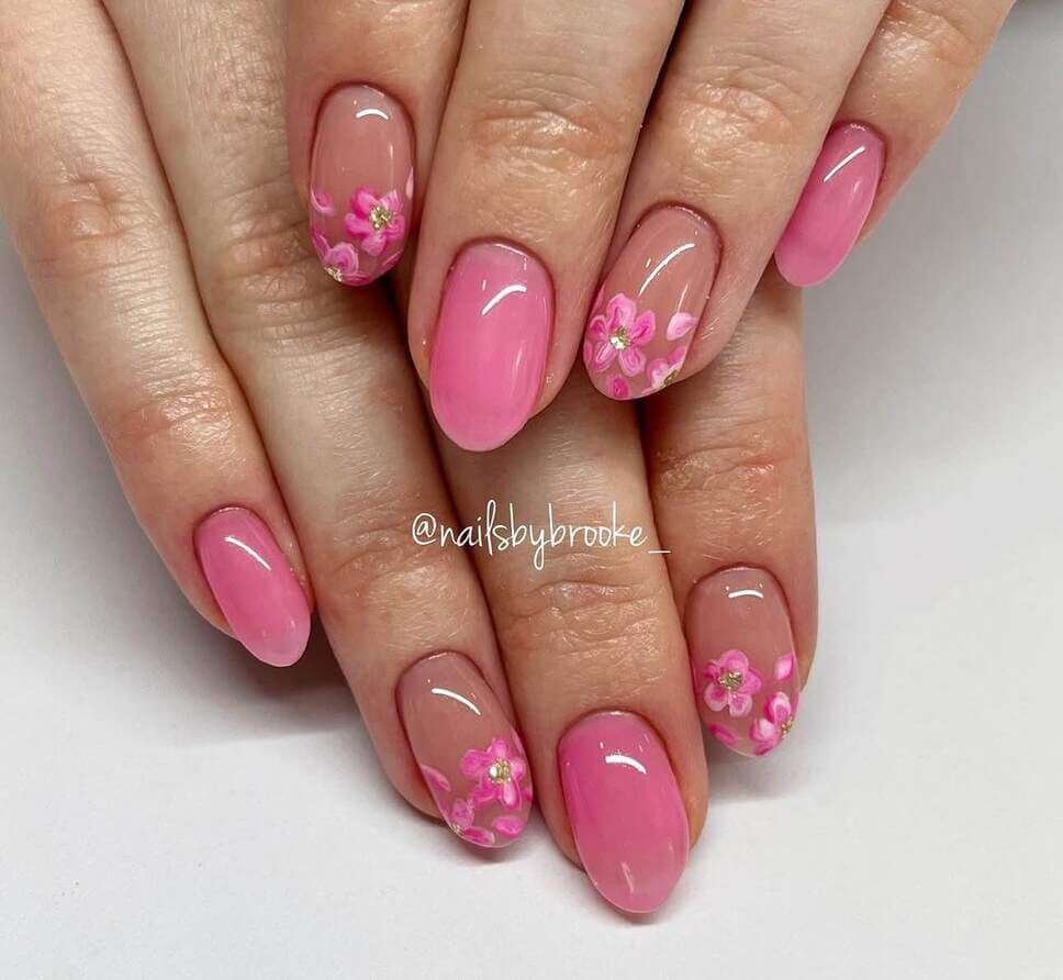 pink spring nails 