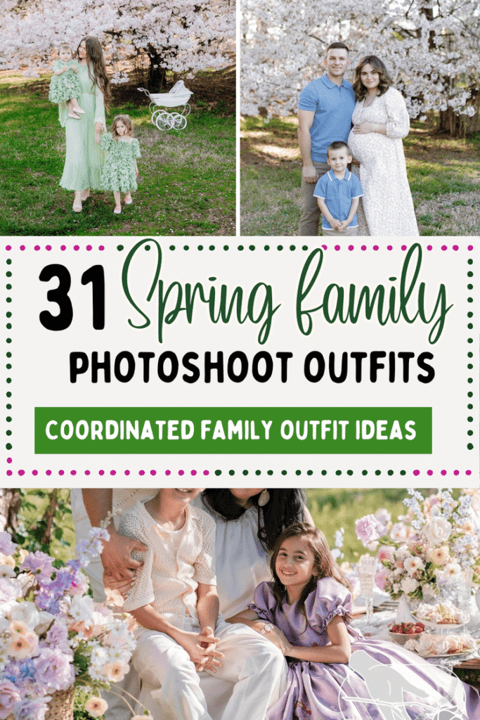 spring family photoshoot outfit ideas