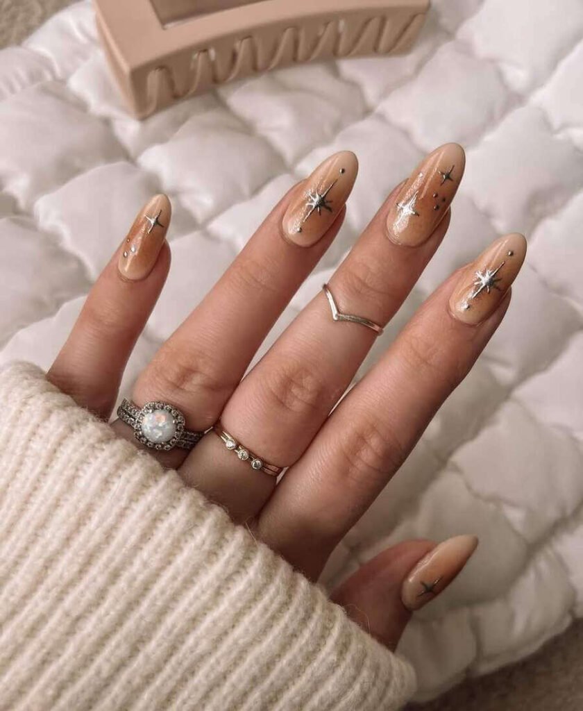 long neutral nails