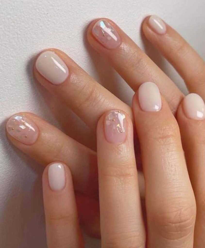 short neutral nails
