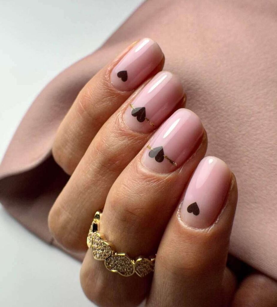 old money valentine's nails