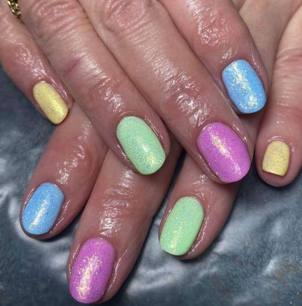 pastel Easter nails 