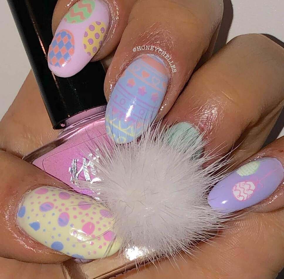 pastel Easter nails 
