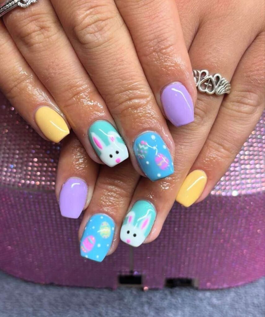 pastel Easter nails 