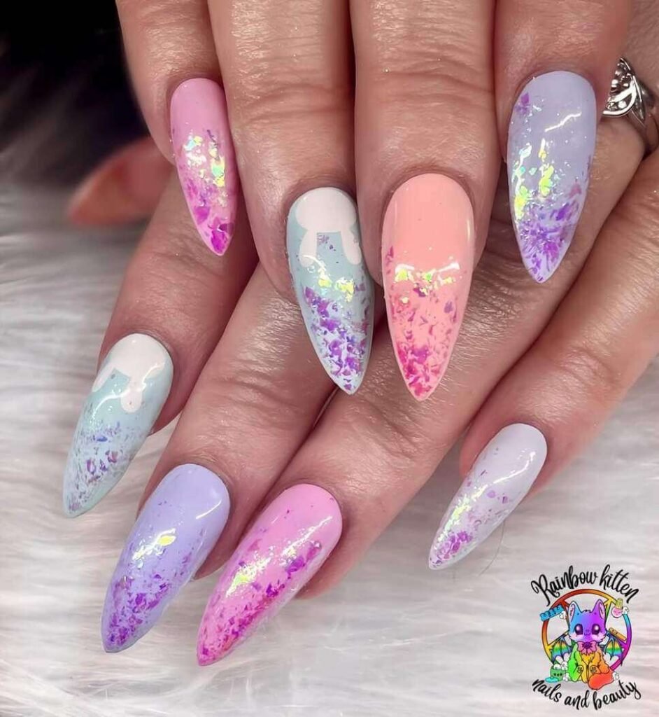 pastel Easter nails 