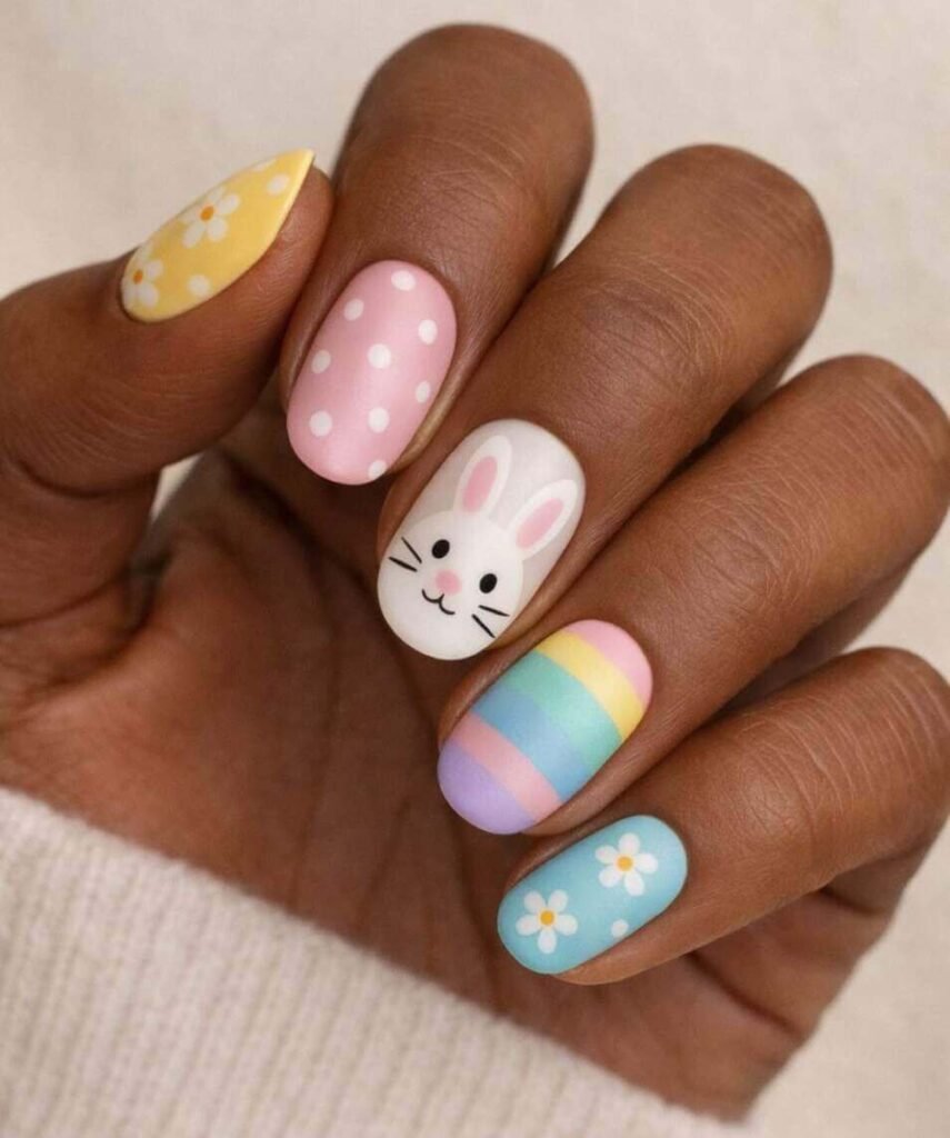 pastel Easter nails 