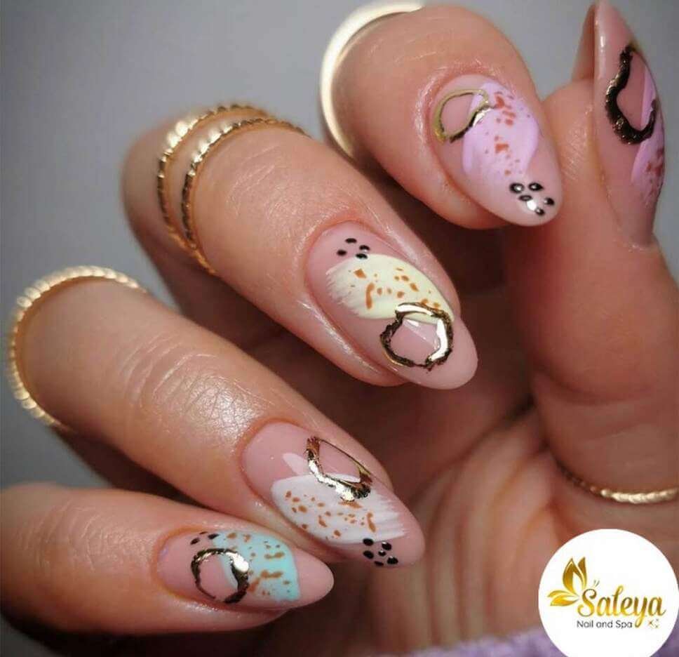 pastel easter spring nails