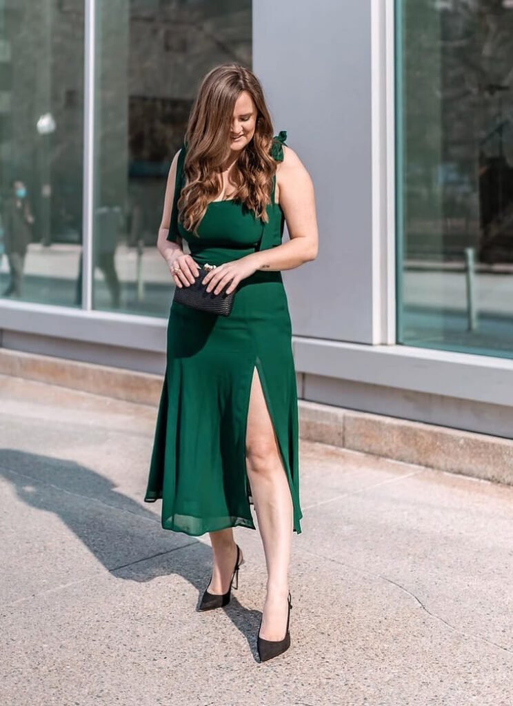 spring wedding guest outfit