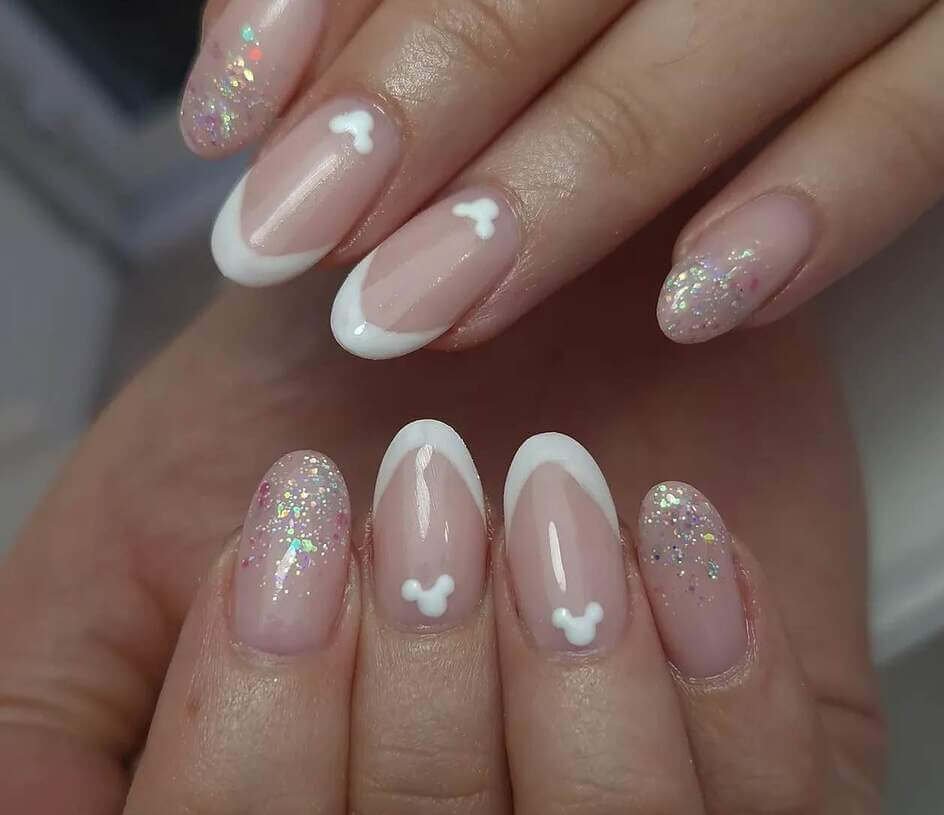 disney french tip nails