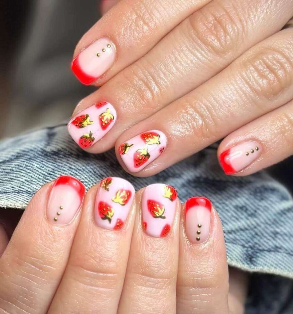strawberry may nails