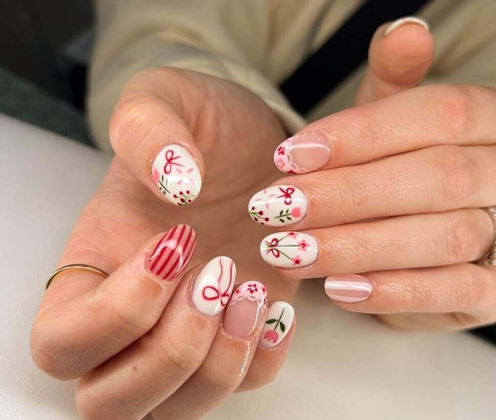 red may nails