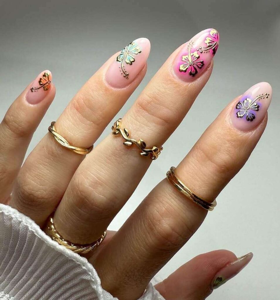 butterfly may nails