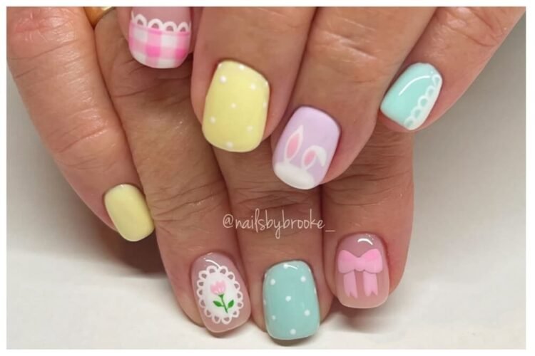 pastel easter nails